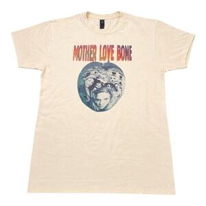 Mother Love Bone Apple Album Graphic T-Shirt Cream Mens Short Sleeve Crewneck